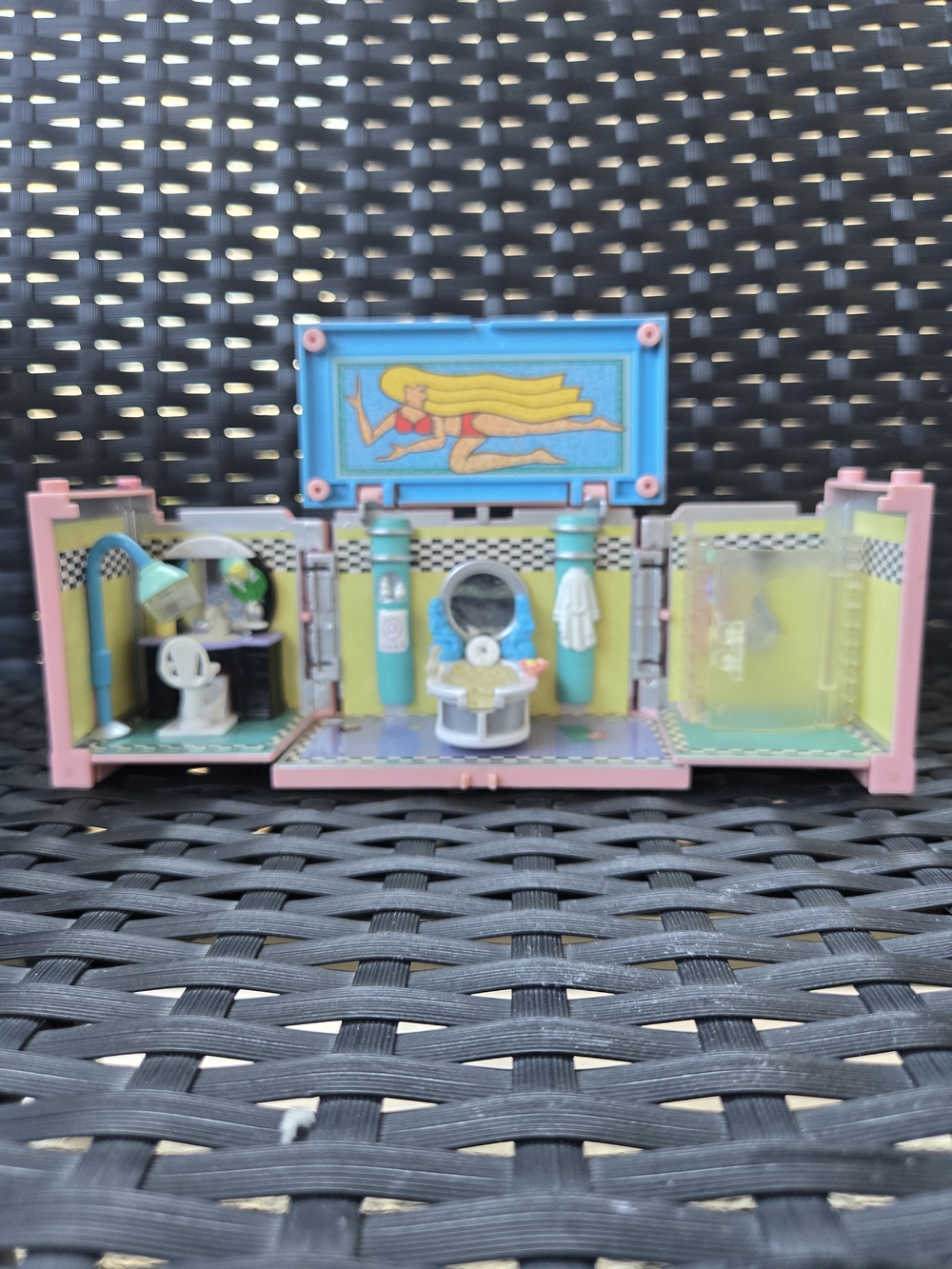 🛁 1999 Bluebird Polly Pocket Dream Builder Bathroom EUC VTG 🚽🪞